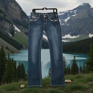 L.A. Idol Dark Blue Boot Cut Jeans 5‎ W29 L33